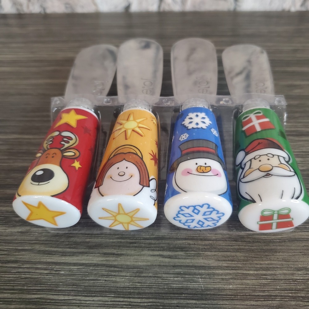 Joie Ceramic Christmas Spreaders Santa, Reindeer, Angel, Snowman Charcuterie NEW